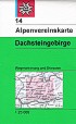 Blatt 14: <STRONG>Dachstein,</STRONG> Wege und Skirouten, 2005, mit UTM-Gitter