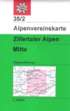 Blatt 35/2: <STRONG>Zillertaler Alpen, mittl. Blatt,</STRONG>&nbsp;UTM-Gitter, 2008