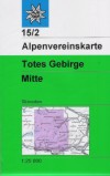 Blatt 15/2 S: <STRONG>Totes Gebirge, mittl. Blatt,</STRONG> Skirouten,&nbsp;UTM-Gitter, 2008