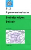 Blatt 31/2 S: <STRONG>Stubaier Alpen, Sellrain,</STRONG> Skiroutenausgabe,&nbsp;UTM-Gitter, 2009