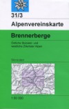 Blatt 31/3 S: <STRONG>Stubaier Alpen, Brennerberge</STRONG>, Skirouten, 1:50.000, 2009