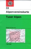 Blatt 33: <STRONG>Tuxer Alpen,</STRONG> UTM-Gitter, 2009