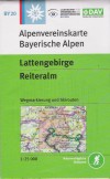 Blatt BY20: <STRONG>Lattengebirge, Reiteralm</STRONG><BR>mit Wegmarkierungen und Skirouten<BR>UTM-Gitter, 2008<BR>