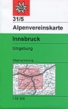 Blatt 31/5: <STRONG>Innsbruck und Umgebung</STRONG> 1:50.000,&nbsp;UTM-Gitter, 2010