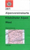 Blatt 34/1: <STRONG>Kitzbüheler Alpen West</STRONG><BR>1:50.000, UTM-Gitter, 2010
