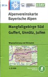Blatt BY 14: <STRONG>Mangfallgebirge Süd<BR>Guffert, Unnütz, Juifen&nbsp;<BR></STRONG>mit Wegmarkierungen&nbsp;und Skirouten<BR> UTM-Gitter, 2010