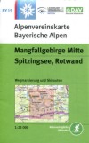 Blatt BY 15: <STRONG>Mangfallgebirge Mitte, Spitzingsee, Rotwand<BR></STRONG>mit Wegmarkierungen und Skirouten, <BR>UTM-Gitter, 2009&nbsp;&nbsp;