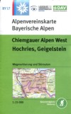 Blatt BY 17: <STRONG>Chiemgauer Alpen West, Hochries, Geigelstein<BR></STRONG>mit Wegmarkierungen und Skirouten<BR>UTM-Gitter, 2009
