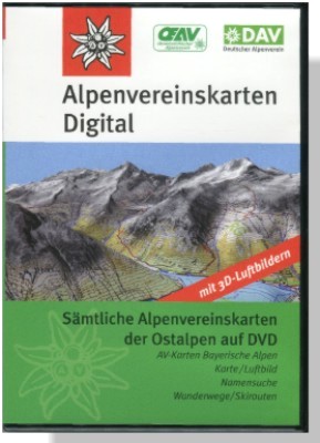 Alpenvereinskarten Digital - DVD, Version 3.0