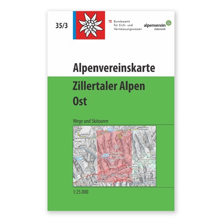Titelseite AV 35/3 Zillertaler Alpen, Ost