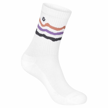 Sportsocken Set aus Bio-Baumwolle mit Höhenlienien in rosa, mit DAV Logo