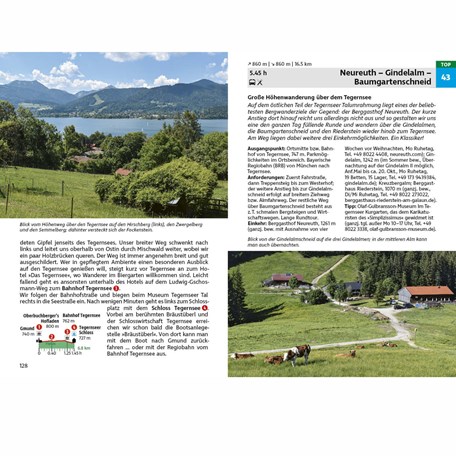 Beispieltour Rother Wanderführer Tegernsee, Schliersee, Spitzingsee