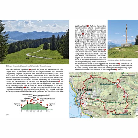 Beispieltour Rother Wanderführer Tegernsee, Schliersee, Spitzingsee