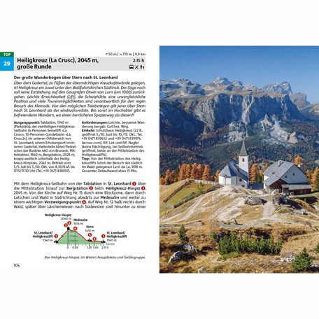 Beispieltour Rother Wanderführer Dolomiten Gadertal