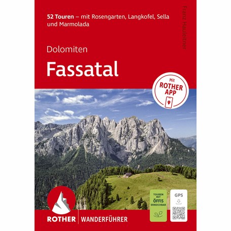 Titelbild Rother Wanderführer Dolomiten - Fassatal