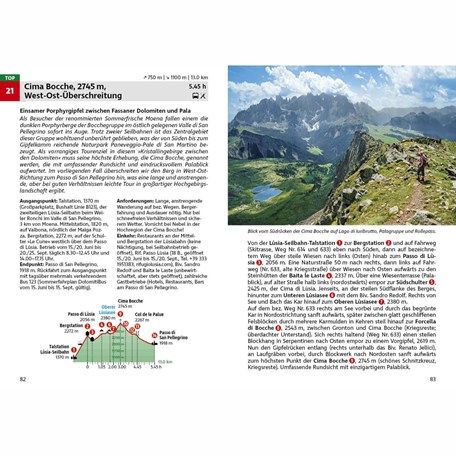 Beispieltour Rother Wanderführer Dolomiten - Fassatal