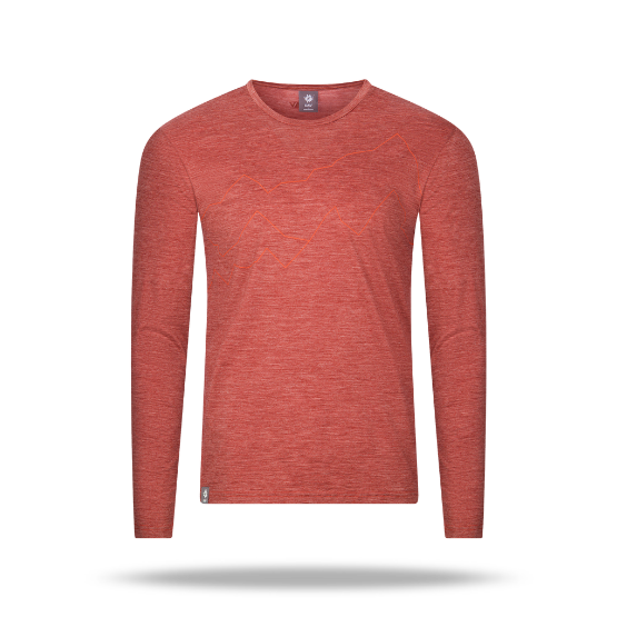 DAV Rotwand Herren Merino-Langarmshirt