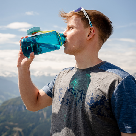 DAV Hocheisspitze Herren Funktionsshirt getragen am Berg