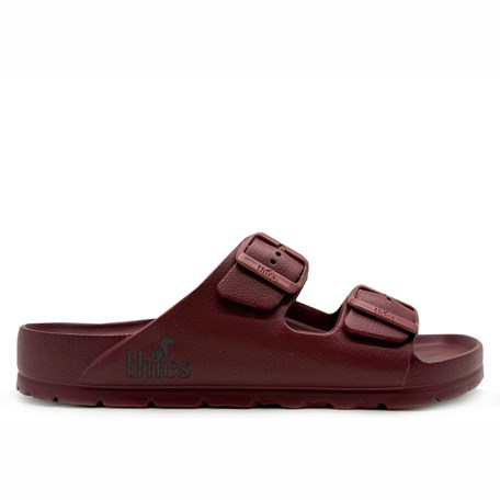 bordeauxfarbener Hüttenschuh