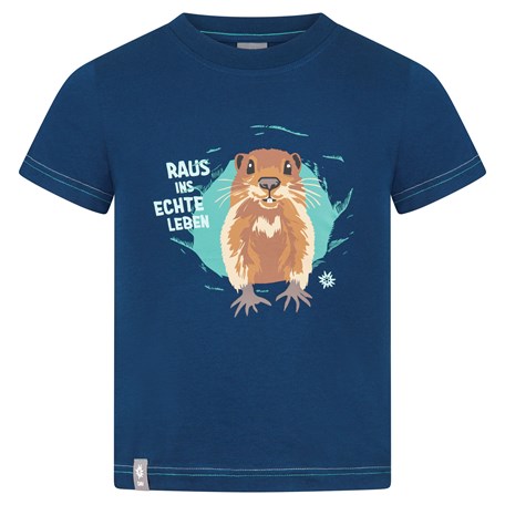 Vorderseite des T-Shirts mit Murmeltier-Druck