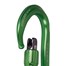 grüner HMS-Karabiner Detailaufnahme Schnapper
