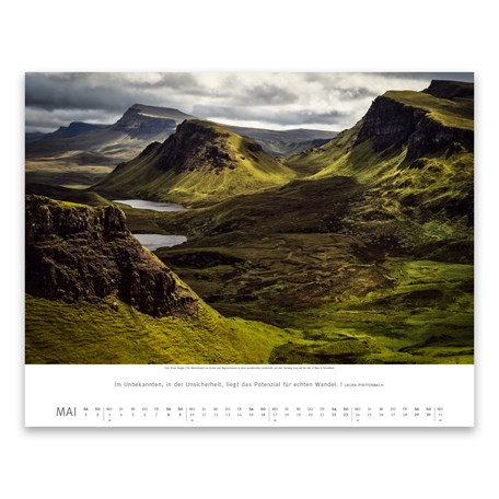 Beispielseite Kalender Welt der Berge