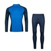Vorderansicht Funktionsunterwäsche Set Herren blau