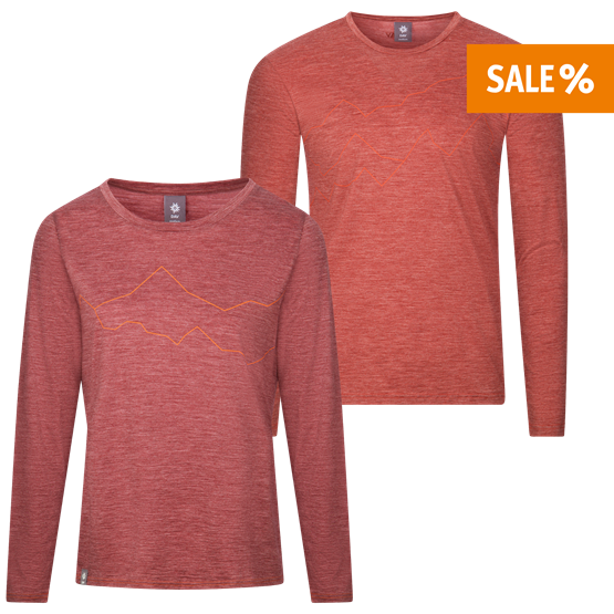 DAV Rowand Herren und Damen Langarmshirt aus Merino