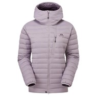 Produktfoto violette Damen-Daunenjacke mit Kapuze