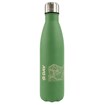 grüne Edelstahl Isolierflasche mit Gravur im DAV Design
